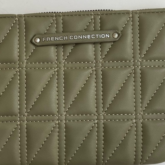 French Connection Flora Box Quilt Wristlet Wallet , Color : Slate Green - Picture 9 of 10